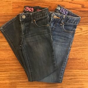 Gap Kids Girl Jeans - 2 pairs - sz 6 slim